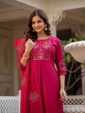 Elegant Straight Kurti Pant Dupatta Set