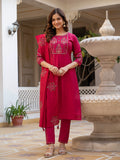 Elegant Straight Kurti Pant Dupatta Set