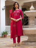 Elegant Straight Kurti Pant Dupatta Set