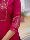 Elegant Straight Kurti Pant Dupatta Set