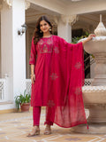 Elegant Straight Kurti Pant Dupatta Set