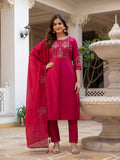 Elegant Straight Kurti Pant Dupatta Set