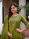 Elegant Straight Kurti Pant Dupatta Set
