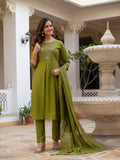 Elegant Straight Kurti Pant Dupatta Set