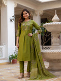 Elegant Straight Kurti Pant Dupatta Set