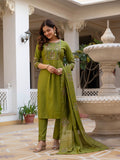 Elegant Straight Kurti Pant Dupatta Set