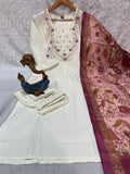 Elegant Marina Silk Kurti Set