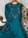 Elegant Marina Silk Kurti Set