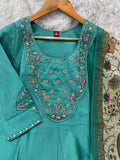 Elegant Marina Silk Kurti Set