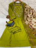 Elegant Marina Silk Kurti Set