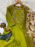 Elegant Marina Silk Kurti Set