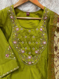 Elegant Marina Silk Kurti Set