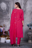 Elegant Straight Kurti Pant Dupatta Set