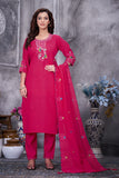 Elegant Straight Kurti Pant Dupatta Set
