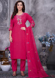 Elegant Straight Kurti Pant Dupatta Set