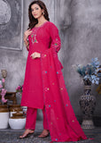 Elegant Straight Kurti Pant Dupatta Set