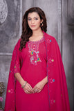 Elegant Straight Kurti Pant Dupatta Set