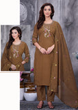 Elegant Straight Kurti Pant Dupatta Set