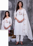 Elegant Straight Kurti Pant Dupatta Set