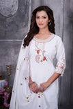 Elegant Straight Kurti Pant Dupatta Set