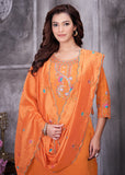 Elegant Straight Kurti Pant Dupatta Set