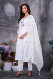 Elegant Straight Kurti Pant Dupatta Set