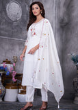 Elegant Straight Kurti Pant Dupatta Set