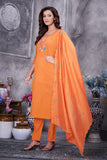 Elegant Straight Kurti Pant Dupatta Set