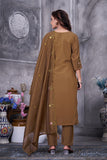Elegant Straight Kurti Pant Dupatta Set