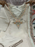 Women Embroidered Chanderi SILK kurta set