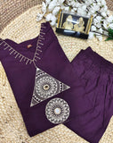 SUMMER SPECIAL A LINE REYON PAIR WITH EMBROIDERY WORK WITH PLAZO