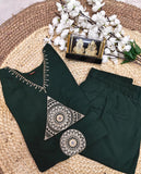 SUMMER SPECIAL A LINE REYON PAIR WITH EMBROIDERY WORK WITH PLAZO