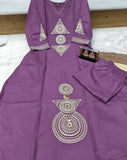 SUMMER SPECIAL A LINE REYON PAIR WITH EMBROIDERY WORK WITH PLAZO