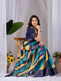 Soft Lichi Silk Saree with elegant Patola-inspired diagonal patterns
