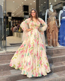 SPACIAL FANCY DESIGN BEAUTIFUL DIGITAL PRINT GOWN-BOTTOM WITH DUPATTA