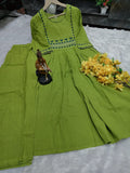 Exclusive Cotton sulb Stitched beautiful kurta with pants set