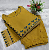Exclusive Cotton sulb Stitched beautiful kurta with pants set