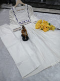 Exclusive Cotton sulb Stitched beautiful kurta with pants set
