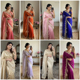 Exquisite Fendy Satin Saree