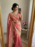 Exquisite Fendy Satin Saree