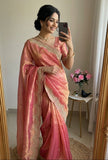 Exquisite Fendy Satin Saree