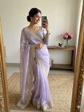 Exquisite Fendy Satin Saree