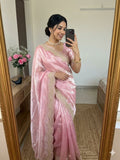 Exquisite Fendy Satin Saree