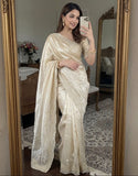 Exquisite Fendy Satin Saree