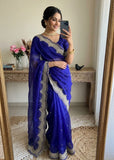 Exquisite Fendy Satin Saree