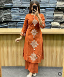 Comfortable & Beautiful Cotton Straight Kurti Set