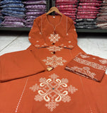 Comfortable & Beautiful Cotton Straight Kurti Set