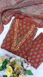 Printed Cotton Anarkali Kurta Set