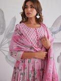 Premium Fully Flair Anarkali Set with Beautiful Hand Work
