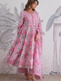 Premium Fully Flair Anarkali Set with Beautiful Hand Work